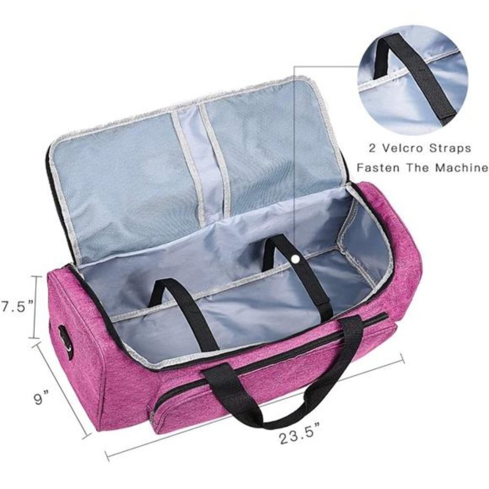 Lightweight Carrying Bag with Cricut Explore, Foldable Travel Tote Case (Pink) - Picture 2 of 7
